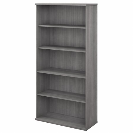 Bush Business Furniture Studio C 5 Shelf Bookcase in Platinum Gray SCB136PG